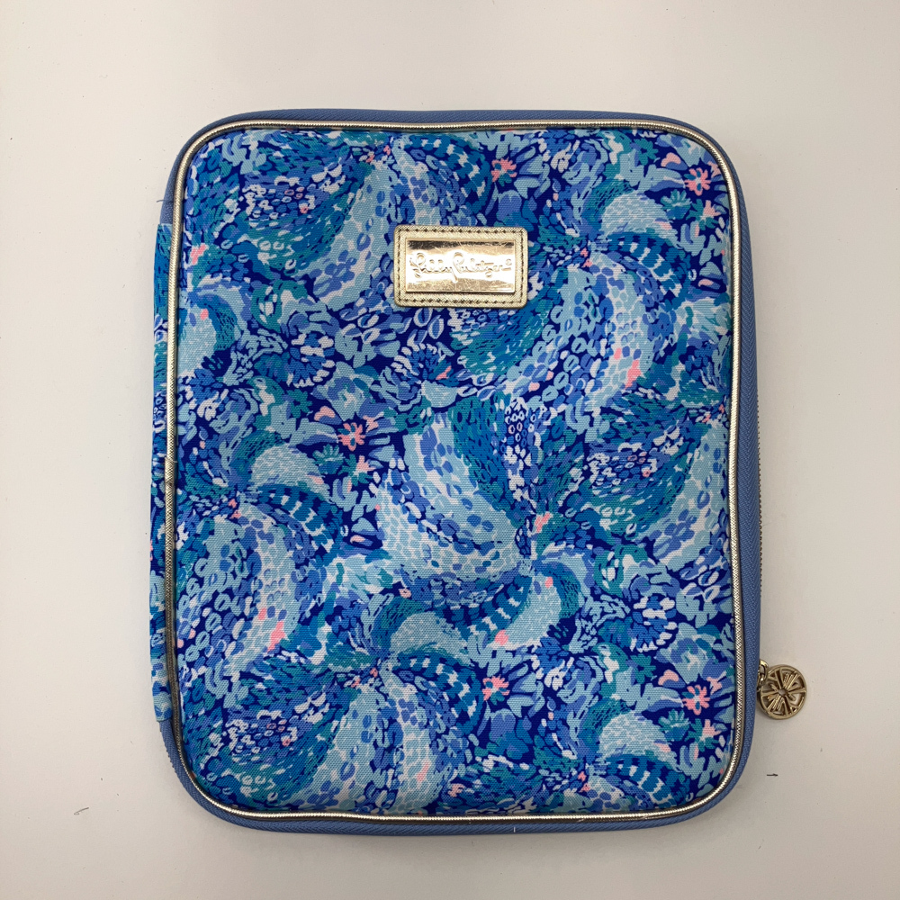 Lilly Pulitzer folio case for devices and paper purple blue aqua gold